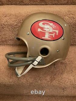 RK2 Style Suspension Football Helmet San Francisco 49ers John Brodie