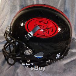 RONNIE LOTT signed SAN FRANCISCO 49ERS full size helmet JSA coa fs gold flakes