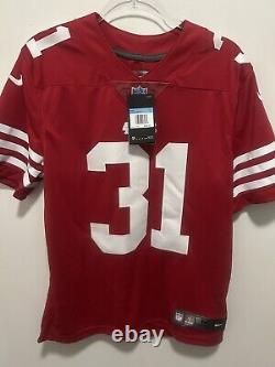 Raheem Mostert SF 49ers Nike Stitched Red Limited Jersey New Size M $160 NWT