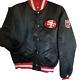 Rare 90's San Francisco 49ers Starter Jacket Mens Large Black Sewn New with Defect