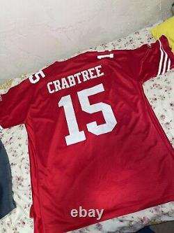 Rare Men's NFL Authentic Reebok San Francisco 49ers Michael Crabtree Jersey 2XL