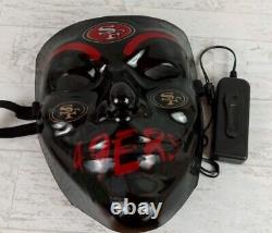 Rare Purge style San Francisco 49ers Light Up mask 49ers Fan Mask