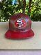 Rare San Francisco 49ers New Era Strapback All Leather Hat Vintage Collection