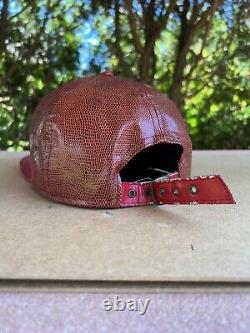 Rare San Francisco 49ers New Era Strapback All Leather Hat Vintage Collection