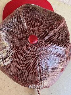 Rare San Francisco 49ers New Era Strapback All Leather Hat Vintage Collection