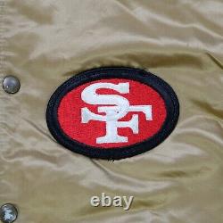 Rare VTG STARTER San Francisco 49ers Authentic Proline Satin Jacket 90s Youth L