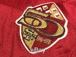 Rare Vintage Reebok Pro Line NFL San Francisco 49ers Jerry Rice 50th Year Jersey