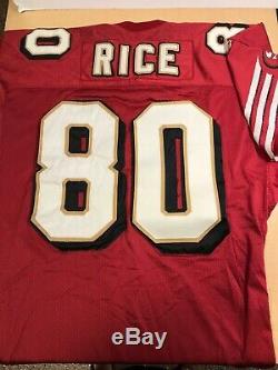Rare Vintage Reebok Pro Line NFL San Francisco 49ers Jerry Rice 50th Year Jersey