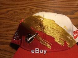 Rare Vintage San Francisco 49ers Nike Splash Snapback Hat Cap Logo Athletic