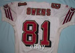 Real 1996 SF 49ers GAME ISSUED Football Jersey OWENS #81 Size 46 (XL)