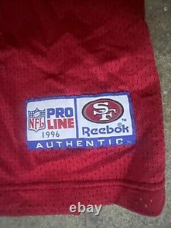 Reebok authentic 1996 San Francisco 49ers Jerry Rice football jersey size 2XL 52