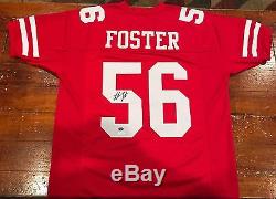 Reuben Foster Signed Custom San Francisco 49ers Red Jersey Witness JSA GTSM