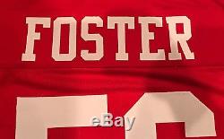 Reuben Foster Signed Custom San Francisco 49ers Red Jersey Witness JSA GTSM