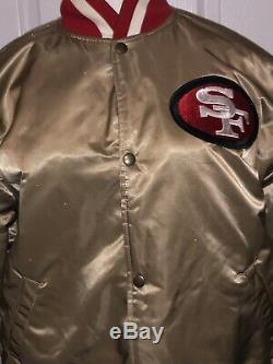 Reversible Starter 49ers Jacket Gold And Black Extra Large XL