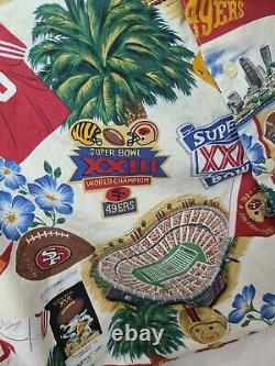 Reyn Spooner NFL San Francisco 49ers Button Down Shirt XXXL, retro hawaiian