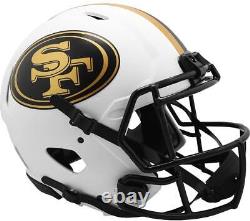 Riddell 49ers LUNAR Alternate Revolution Speed Authentic Football Helmet