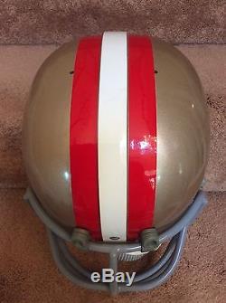 Riddell Kra-Lite RK2 Suspension Football Helmet 1965-69 NJOP San Francisco 49ers