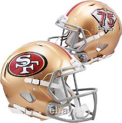 Riddell San Francisco 49ers 75th Anniversary Season Speed Auth Football Helmet
