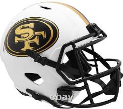 Riddell San Francisco 49ers LUNAR Alternate Revolution Speed Rep Football Helmet