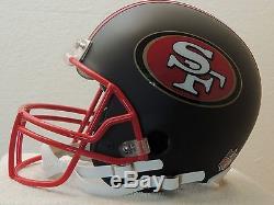 Riddell San Fransico Jerry Rice Custom Full Size Football Helmet Black Medium