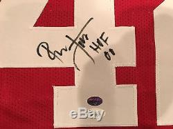 Ronnie Lott Autographed San Francisco 49ers Custom Red Jersey HOF 00 JSA & GTSM