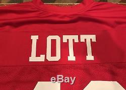 Ronnie Lott Autographed San Francisco 49ers Custom Red Jersey HOF 00 JSA & GTSM