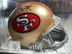Ronnie Lott Signed San Francisco 49ers Mini Helmet HOF 00 Beckett GTSM