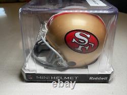 Ronnie Lott Signed San Francisco 49ers Mini Helmet HOF 00 Beckett GTSM