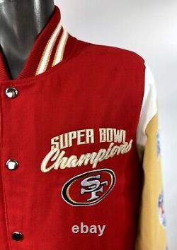SAN FRANCISCO 49ERS 5 TME SUPER BOWL CHAMPIONS FALL 2022 Jacket 3X 4X 5X