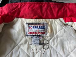 SAN FRANCISCO 49ERS 90s NFL FOOTBALL HOODED JACKET VINTAGE APEX ONE PROLINE MENS
