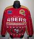 SAN FRANCISCO 49ERS BLITZ Cotton Twill Jacket MEDIUM RED TAN