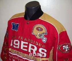 SAN FRANCISCO 49ERS BLITZ Cotton Twill Jacket MEDIUM RED TAN