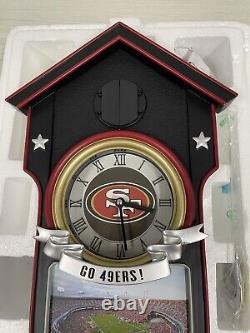 SAN FRANCISCO 49ERS Bradford Exchange Limited Cookoo Clock for Man CAVE NEW