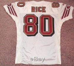 SAN FRANCISCO 49ERS GAME JERSEY VINTAGE JERRY RICE TEAM ISSUE JERSEY 1998 49ERS