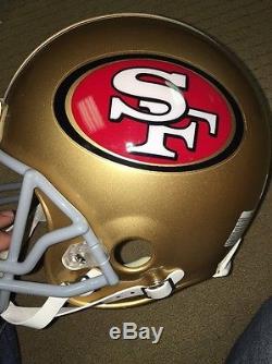 San Francisco 49ers Riddell Full Size Authentic Pro Line Football Helmet New