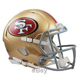 San Francisco 49ers Riddell NFL Full Size Authentic Speed Football Helmet