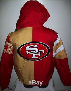 SAN FRANCISCO 49ERS STARTER KNOCKOUT Winter Jacket 3X, 4X, 5X