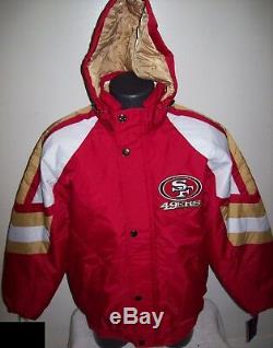 SAN FRANCISCO 49ERS STARTER PRO LINE Winter Jacket M, L, XL, 2X