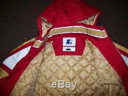 SAN FRANCISCO 49ERS STARTER PRO LINE Winter Jacket M, L, XL, 2X