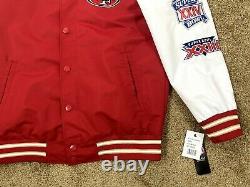 SAN FRANCISCO 49ERS SUPER BOWL 5 Time Championship Cotton Jacket RED S M L XL 2X