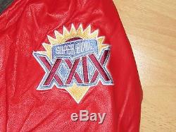 San Francisco 49ers Super Bowl Champions Wool Leather Varsity Jacket Men Medium