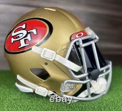 SAN FRANCISCO 49ers Full Size NFL Riddell SPEED Football Helmet Adult XL