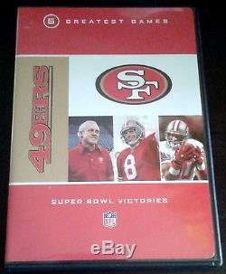 SAN FRANCISCO 49ers NFL 5 Greatest Games Super Bowl Victories RARE 5 Disc DVD