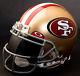 SAN FRANCISCO 49ers NFL Authentic GAMEDAY Football Helmet with OAKLEY Eye Shield