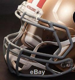 SAN FRANCISCO 49ers NFL Authentic GAMEDAY Football Helmet with S2BD Facemask