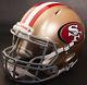 SAN FRANCISCO 49ers NFL Authentic GAMEDAY Football Helmet with S2BD-SP Facemask