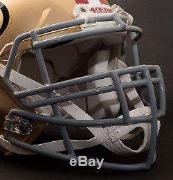 SAN FRANCISCO 49ers NFL Authentic GAMEDAY Football Helmet with S3BD-SP Facemask