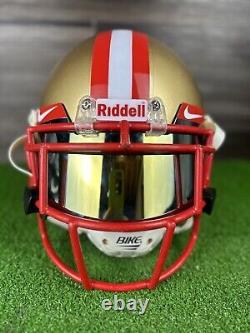 SAN FRANCISCO 49ers NFL Custom Full Size Football Helmet medium Adult medium