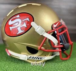 SAN FRANCISCO 49ers NFL Custom Full Size Football Helmet medium Adult medium