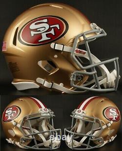 SAN FRANCISCO 49ers NFL Riddell SPEED Full Size Authentic Football Helmet